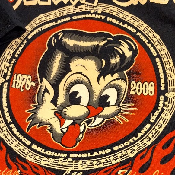 ✨ Stray Cats European Tour 2008 T-Shirt - Picture 3 of 6